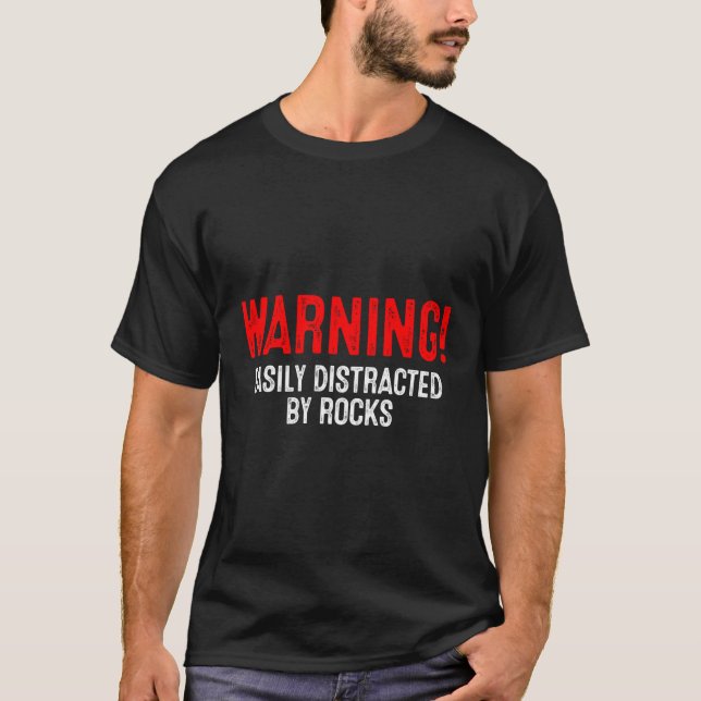 Geologi Sten Geolog Mineral Collector T Shirt (Framsida)