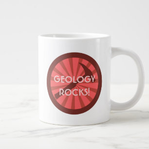 Geologi Sten! Hammer Badge Jumbo Mugg