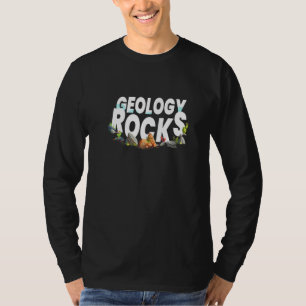 Geologi Sten I Geolog Stone som samlar skiffer S T Shirt