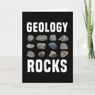 Geologi Sten Mineral Gift för geolog Kort