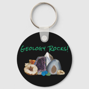 Geologi Sten!Nyckelring Nyckelring