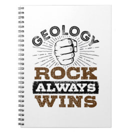 Geologi Sten vinner alltid Anteckningsbok