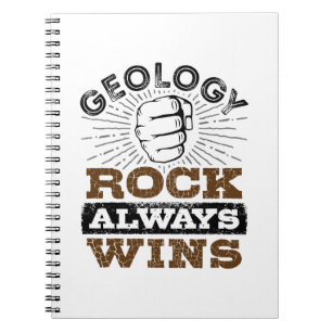 Geologi Sten vinner alltid Anteckningsbok