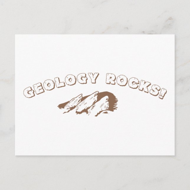 Geologi Sten! Vykort (Framsida)