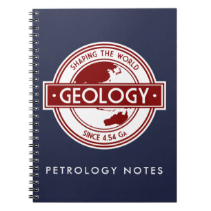 Geologi - Utformning av Logotypen i världen (Asien Anteckningsbok