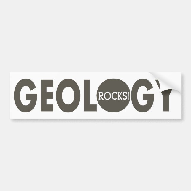 Geologi vaggar slogan bildekal (Framsidan)