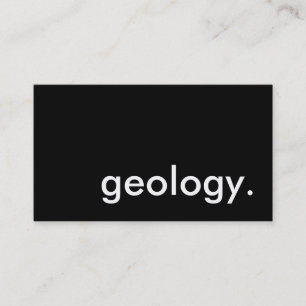 geologi. visitkort