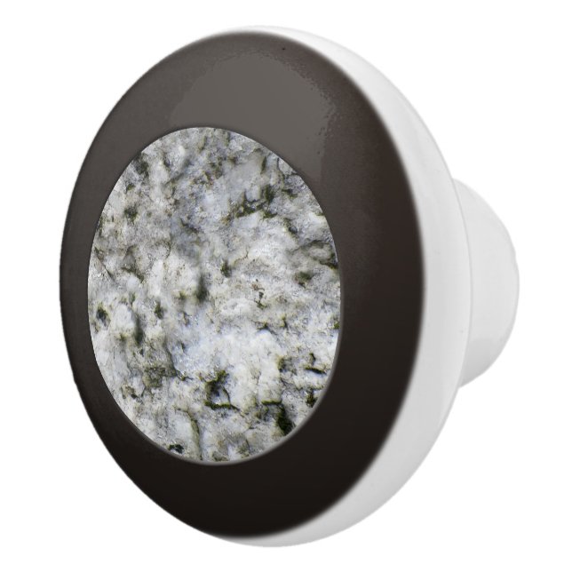 Geologi White Granite Sten Struktur Knopp (Höger)