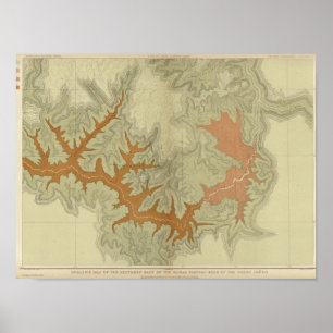 Geologic karta av de sydliga 2na poster