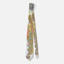 Geologic Karta i Italien Neck Tie
