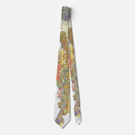 Geologic Karta i Italien Neck Tie Slips