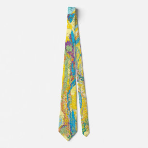 Geologic Karta i Northwest Colombia Neck Tie Slips