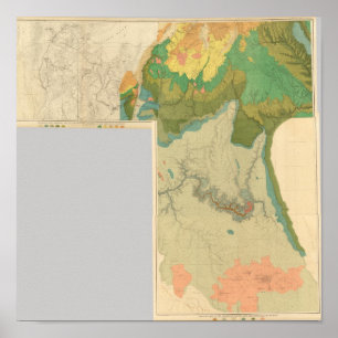 Geologic karta lakan poster