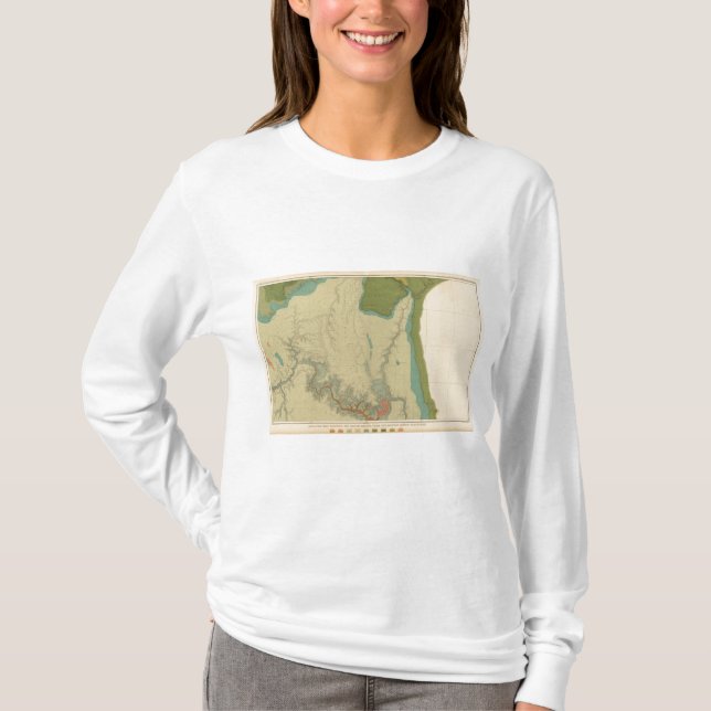 Geologic kartavisning Kanaben T-shirt (Framsida)