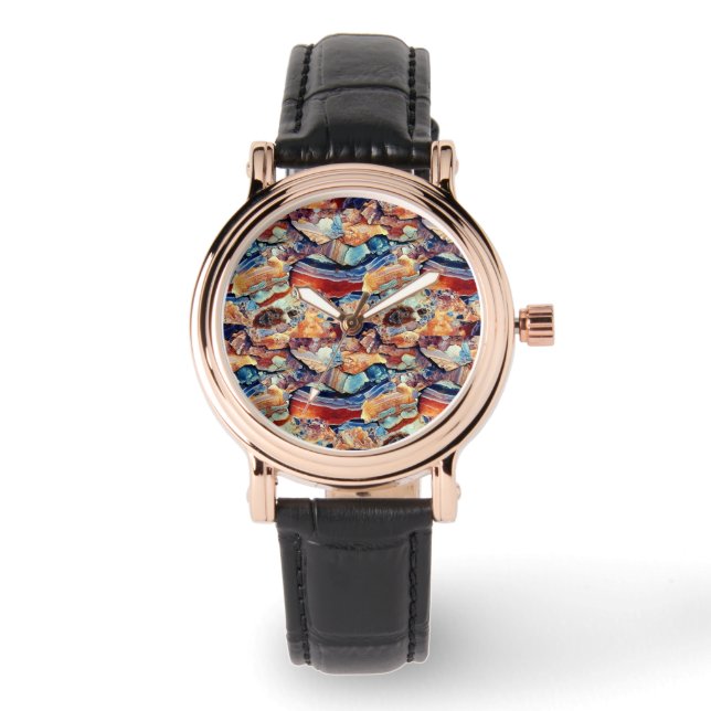 Geological Sedimentation Struktur Watch Armbandsur (Framsida)
