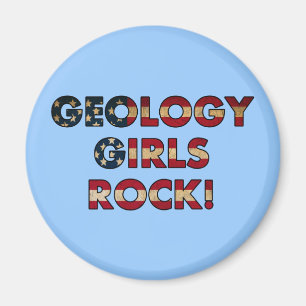 Geologiflickasten! (USA flagga) Magnet