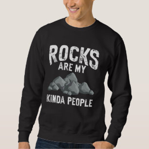 Geologifunny Sten är min Kinda People Sten Colle Lång Ärmad Tröja