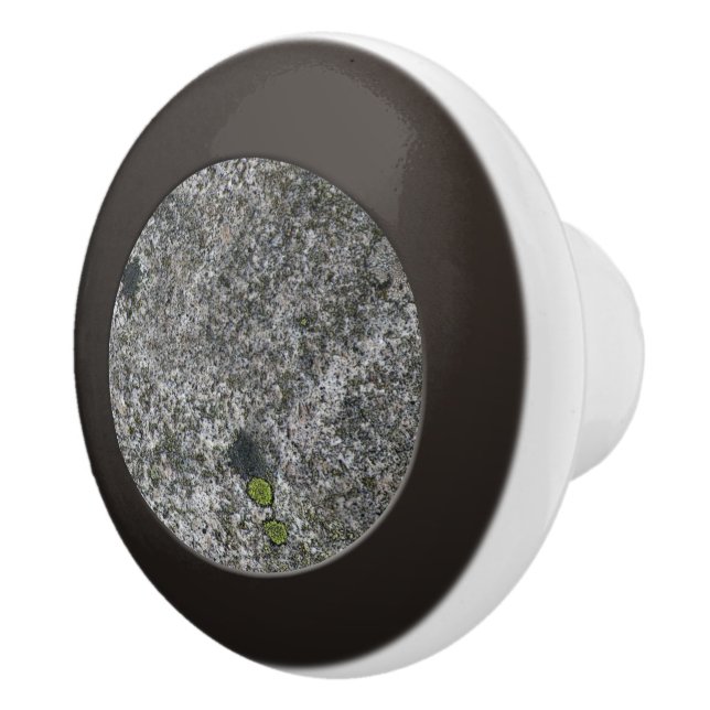 Geologigrå färggranit med Moss Knopp (Höger)