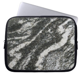 Geologigrå färgsten med det diagonala kattmönster laptop sleeve