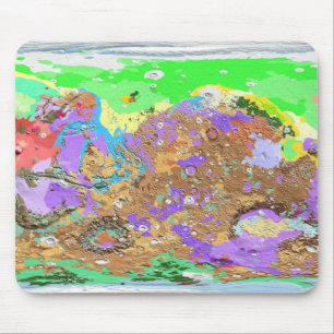 Geologikartan av fördärvar Mousepad Musmatta