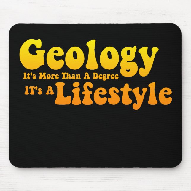 Geologilivsstil Mousepad Musmatta (Framsidan)