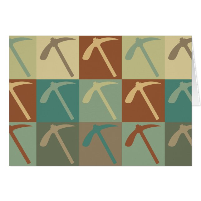 Geologipopkonst Hälsningskort (Framsidan Horizontal)