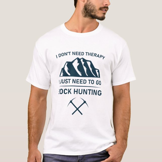 Geologipresent - Rolig geolog T Shirt (Framsida)