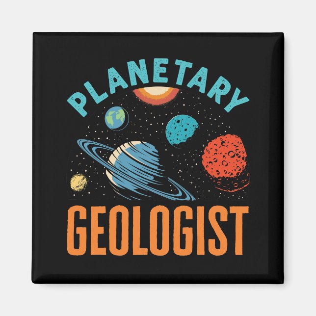 Geologisk geologi för planeterna magnet (Framsidan)