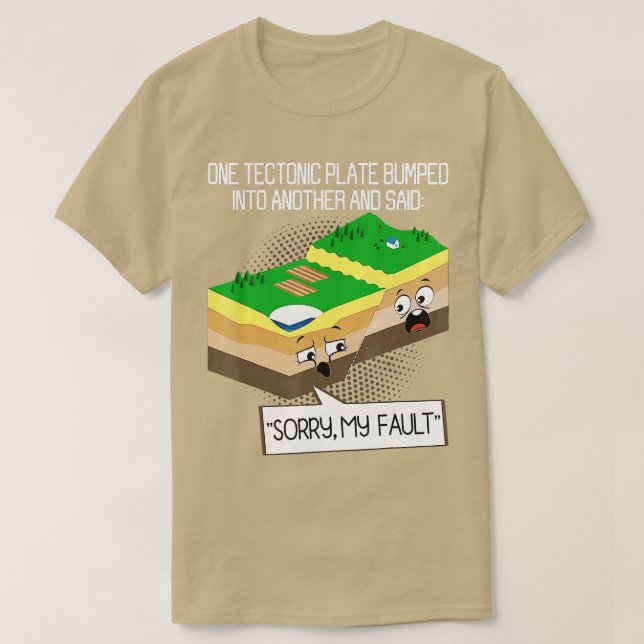 Geologisk geologi, vetenskapslärarseis t shirt (Design framsida)