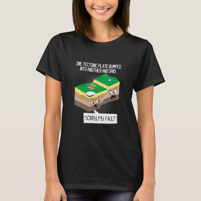 Geologisk geologi, vetenskapslärarseism t shirt (Framsida)