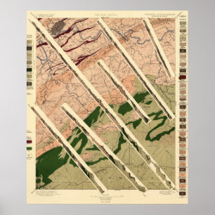 Geologisk granskning av Tennessee och norr Poster