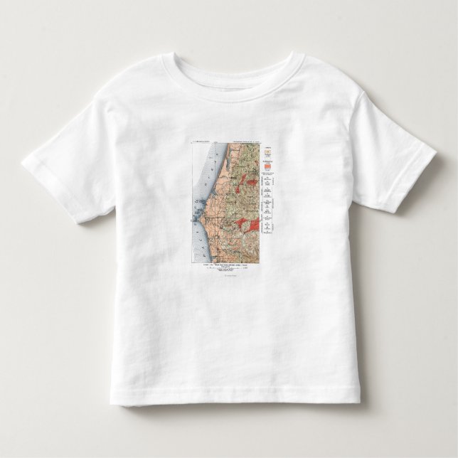 Geologisk granskningskarta för US Tee Shirt (Framsida)