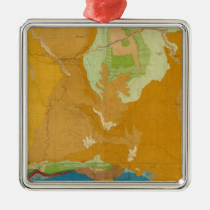 Geologisk Green River handfat Julgransprydnad Metall