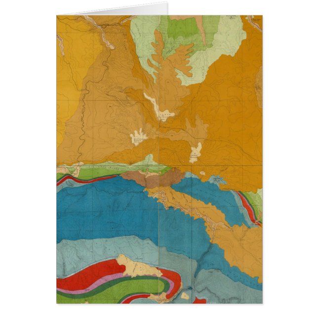 Geologisk grönt hälsningskort (Framsidan)