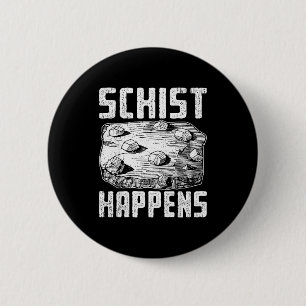 Geologisk humor design för rockvetenskapsfans knapp