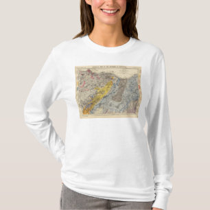 Geologisk karta av Edinburgh Tee