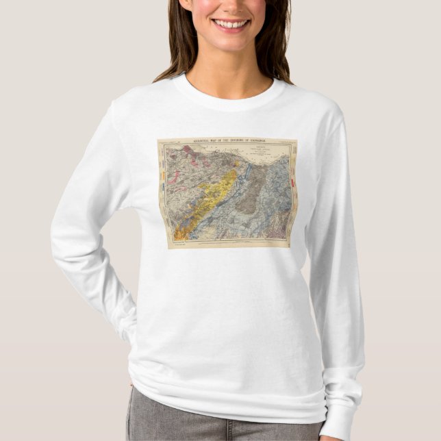 Geologisk karta av Edinburgh Tee (Framsida)