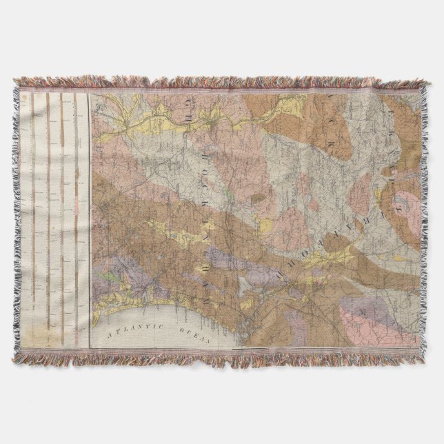 Geologisk karta av New Hampshire 4 Filt (Framsidan)