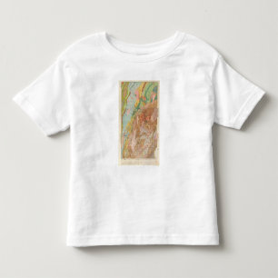 Geologisk karta av New Hampshire Tee Shirt