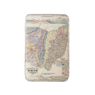 Geologisk karta av Ohio Badrumsmatta