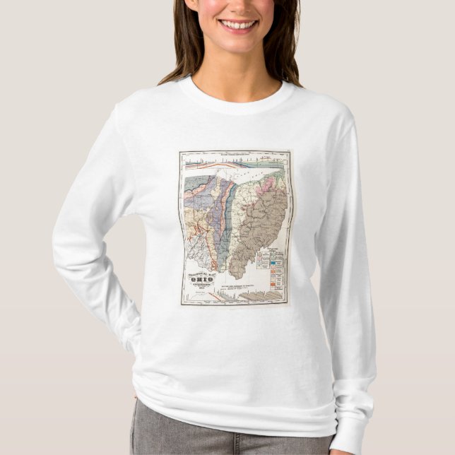 Geologisk karta av Ohio Tee (Framsida)