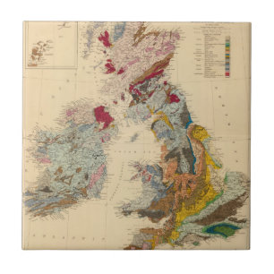Geologisk karta, brittiska Isles Kakelplatta