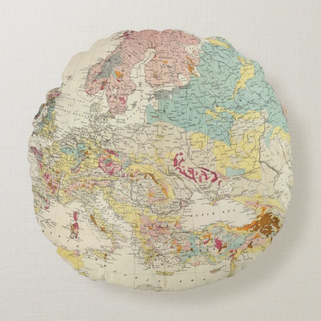 Geologisk karta Europa Rund Kudde (Framsidan)