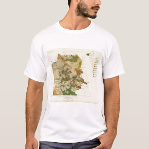 Geologisk karta San Francisco T-shirt