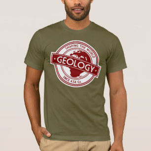 Geologisk Logotyp - Utformning av världen (Europa/ T-shirt