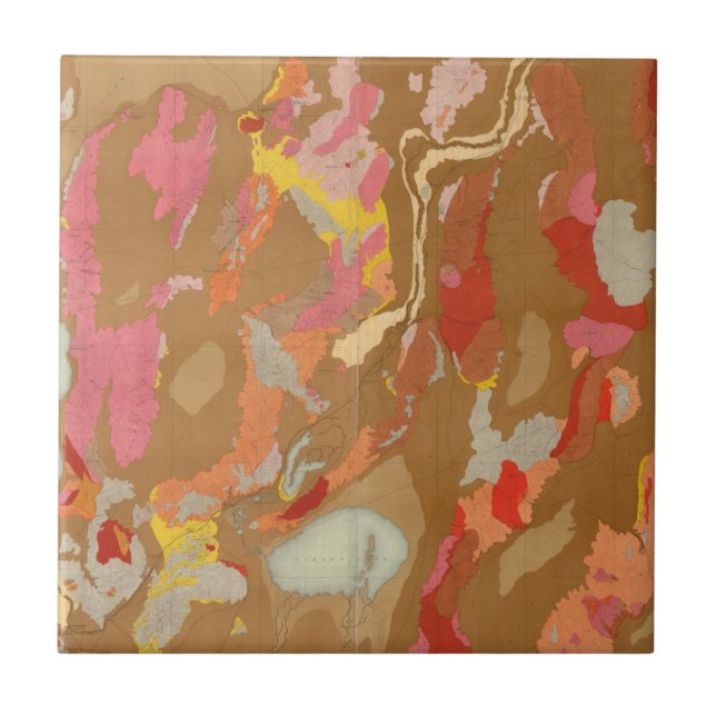 Geologisk Nevada handfat Kakelplatta (Framsidan)