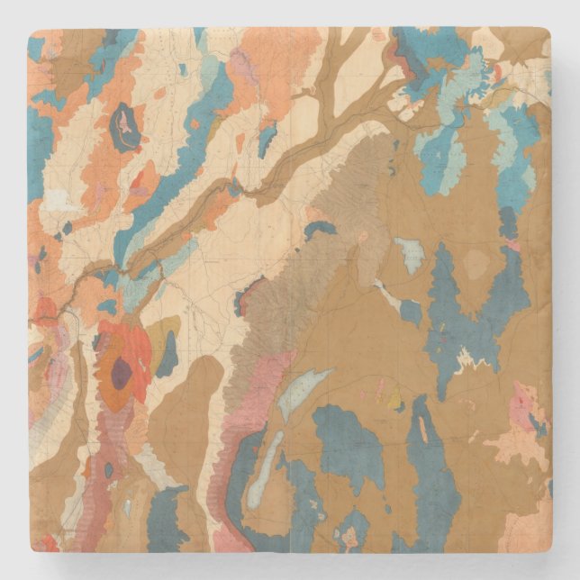 Geologisk Nevada platå Underlägg Sten (Framsidan)