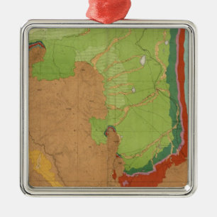 Geologisk rocky mountains julgransprydnad metall