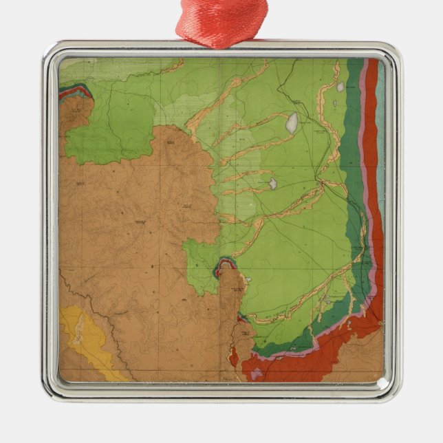 Geologisk rocky mountains julgransprydnad metall (Framsidan)