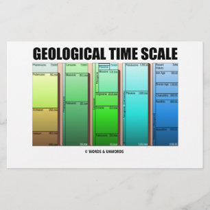  geologisk tid (geologisk ålder) brevpapper